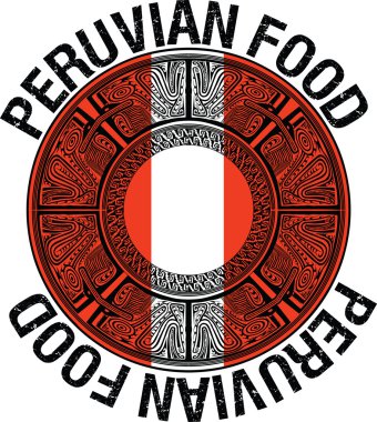 Perulu gıda illüstrasyon