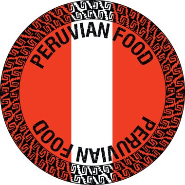 Perulu gıda illüstrasyon