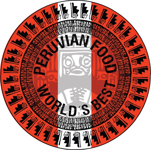 Illustration alimentaire péruvienne — Image vectorielle