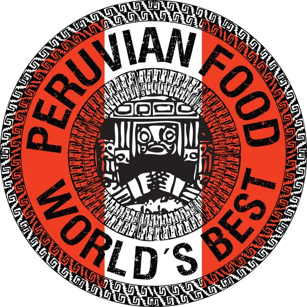 Peruvian food illustration — Stock Vector