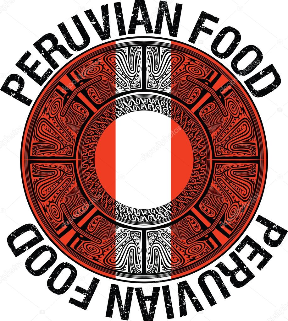 Peruvian food illustration