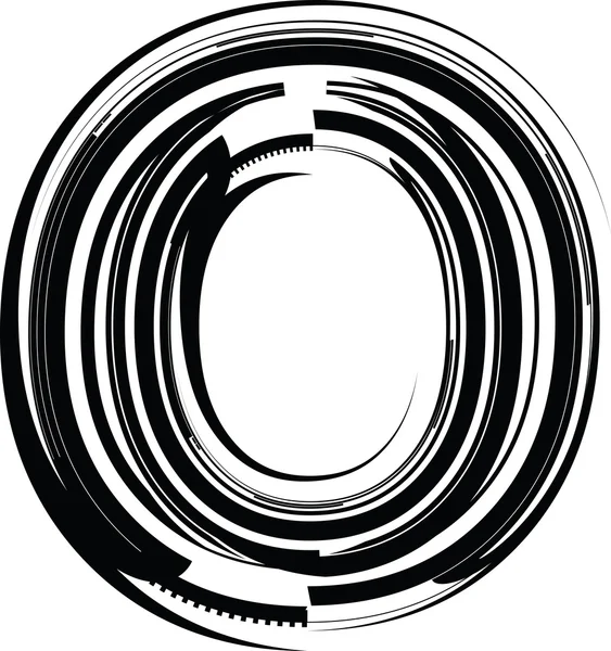 Abstracte letter o — Stockvector