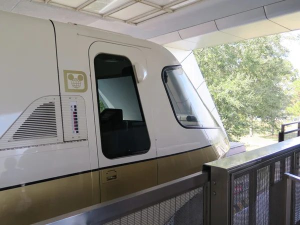 High speed monorail train closeup — Stock Photo, Image