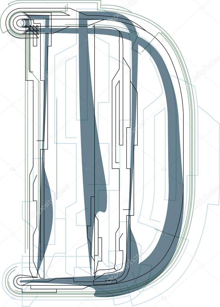 Schrift Abbildung Buchstabe d — Stockvektor © aroas #68049499