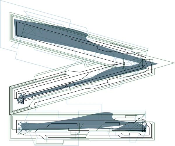 Abstracte teken — Stockvector