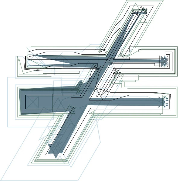 Signo abstracto — Archivo Imágenes Vectoriales