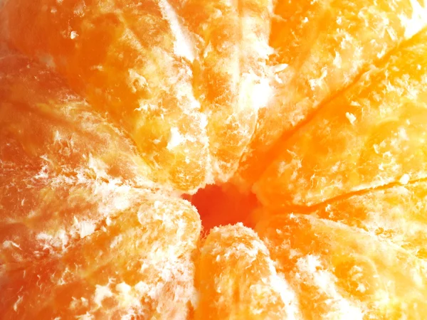 Skalade tangerine eller mandarin frukt — Stockfoto