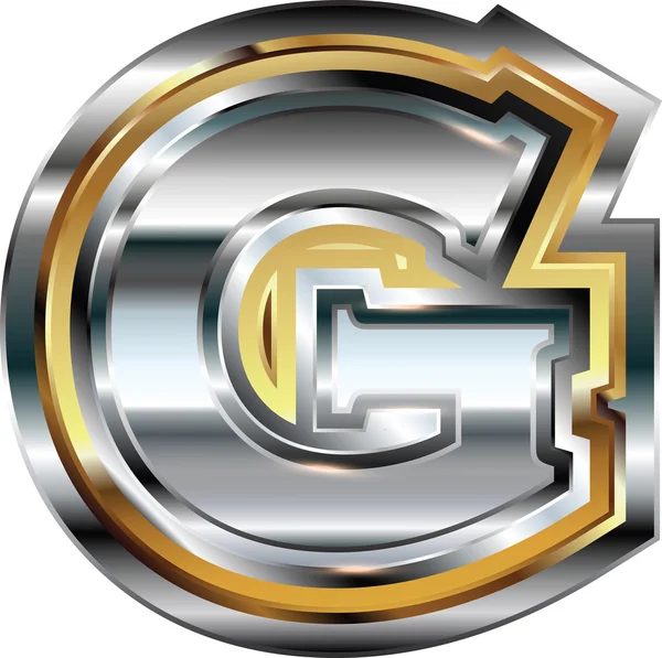 Fancy font Letter G — Stock Vector