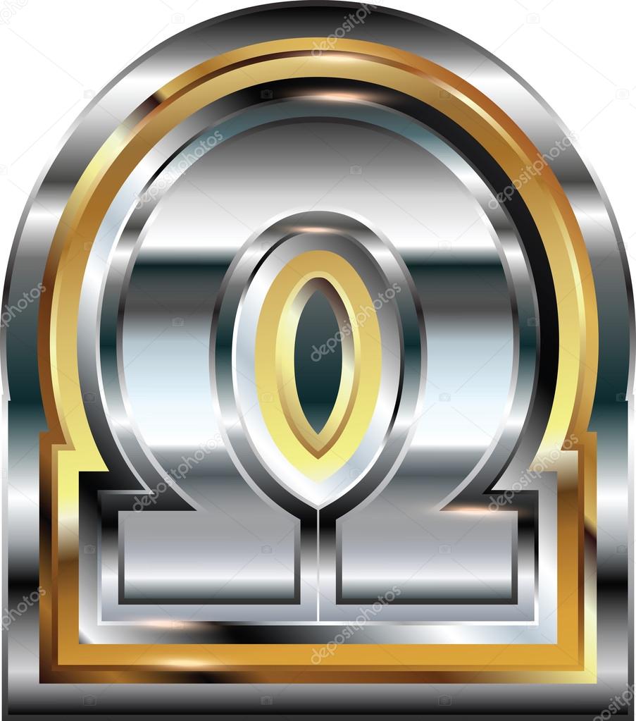 Fancy omega symbol
