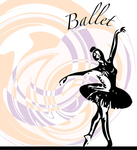 Ballet danser illustratie — Stockvector