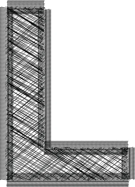 字体说明性字母l — 图库矢量图片