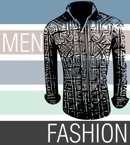 Mannen mode shirts — Stockvector