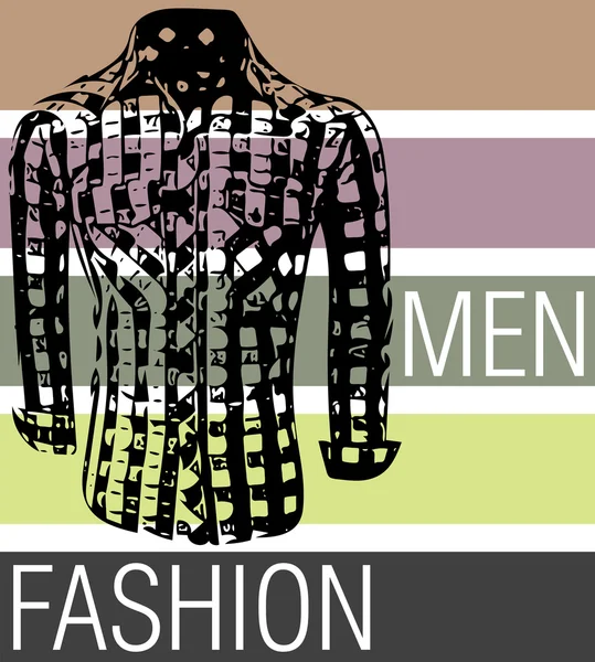 Hombres camisas de moda — Vector de stock