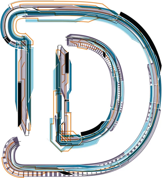 Schrift Abbildung Buchstabe d — Stockvektor © aroas #68049499