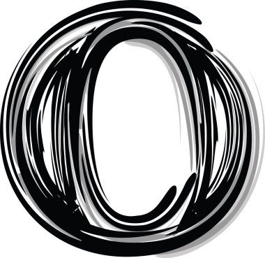 FreeHand tipografi harf o