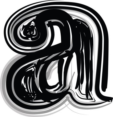 Freehand Typography Harfi A