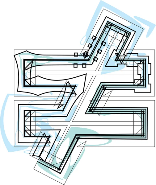 フォント シンボル図 — ストックベクタ