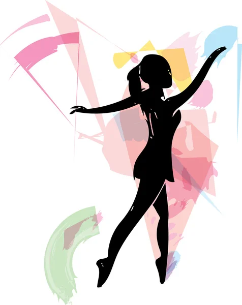 Ballet danser illustratie — Stockvector