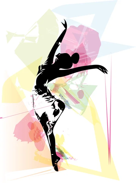 Illustration danseuse de ballet — Image vectorielle