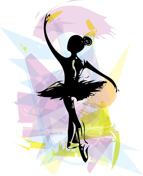 Ballet dançarina ilustração — Vetor de Stock