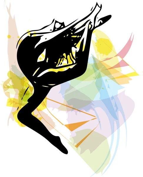 Illustration danseuse de ballet — Image vectorielle