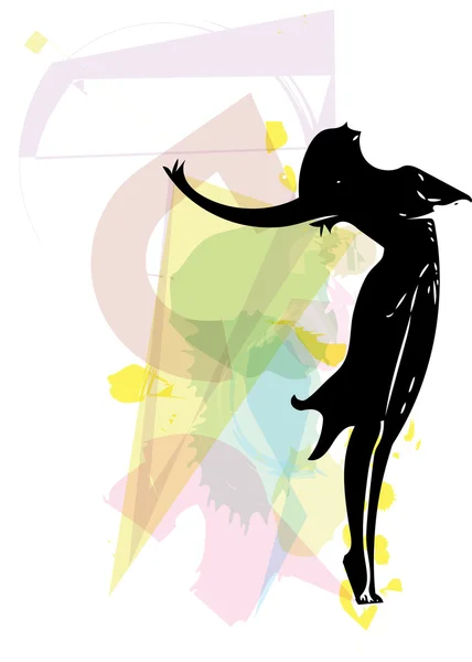 Ballet danser illustratie — Stockvector