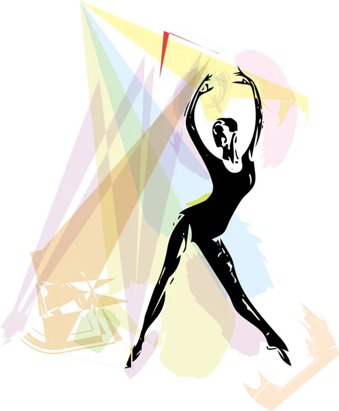 Ballet danser illustratie — Stockvector