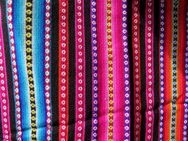 Güney Amerika Kızılderili dokuma kumaş