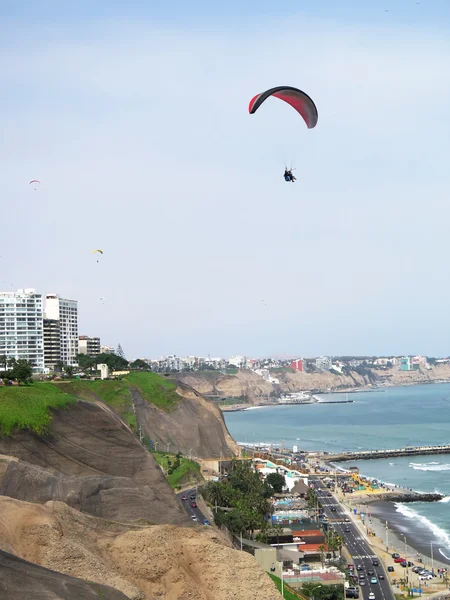 Fotografie stoc - Fotografie de pe plaja Green Coast din Lima-Peru — Fotografie, imagine de stoc