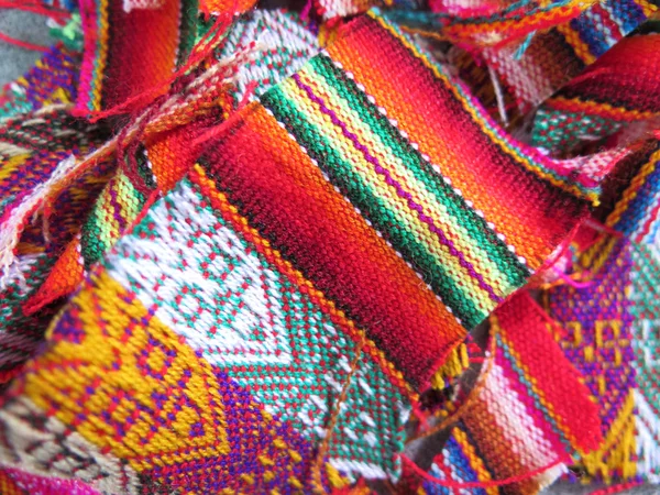 South America Indian woven fabrics — Stock Photo, Image