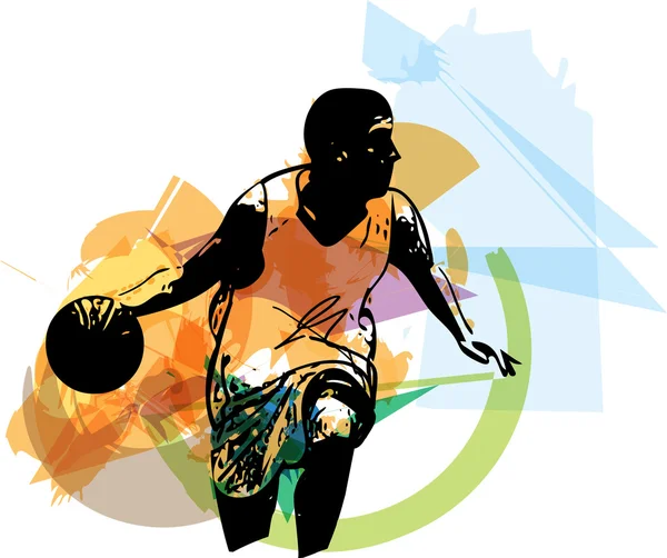 Baixar - Desenho de jogador de basquete — Ilustração de Stock #83449994 Desenho de jogador de basquete — Vetores de Stock #83449994