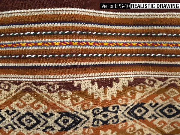 Jižní Amerika indické tkaniny — Stockový vektor