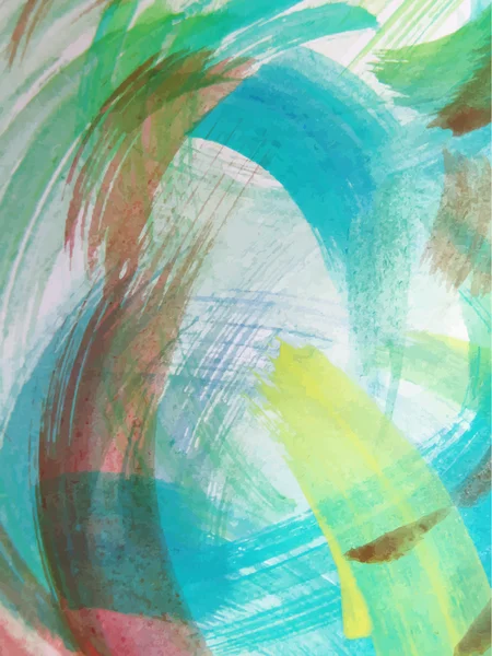 Kleurrijke abstracte aquarel — Stockvector