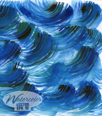 soyut renkli suluboya