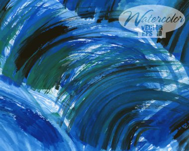 soyut renkli suluboya