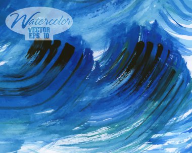 soyut renkli suluboya