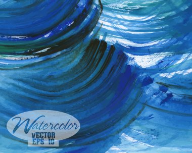 soyut renkli suluboya