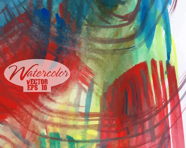 Acuarela colorida abstracta — Archivo Imágenes Vectoriales