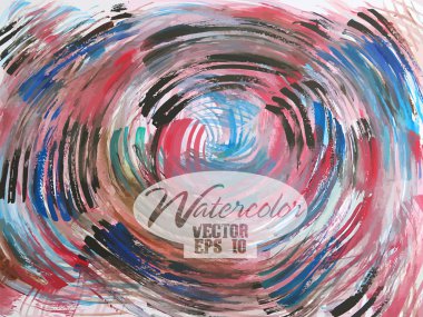 soyut renkli suluboya