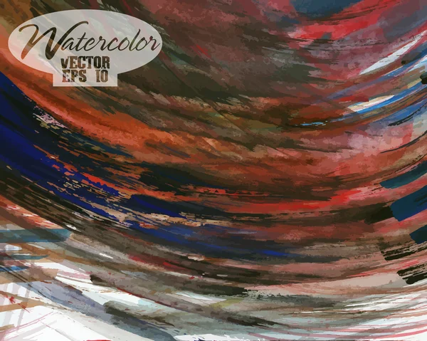 Acuarela colorida abstracta — Vector de stock