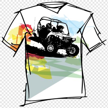 Spor tee illüstrasyon