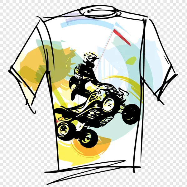 Illustrazione sport tee — Vettoriale Stock