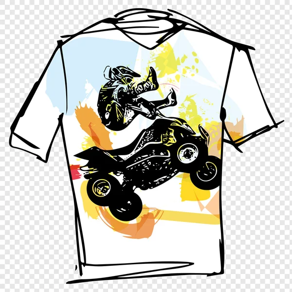 Sport tee illustratie — Stockvector