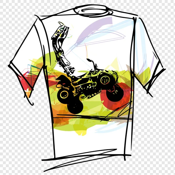 Illustrazione sport tee — Vettoriale Stock