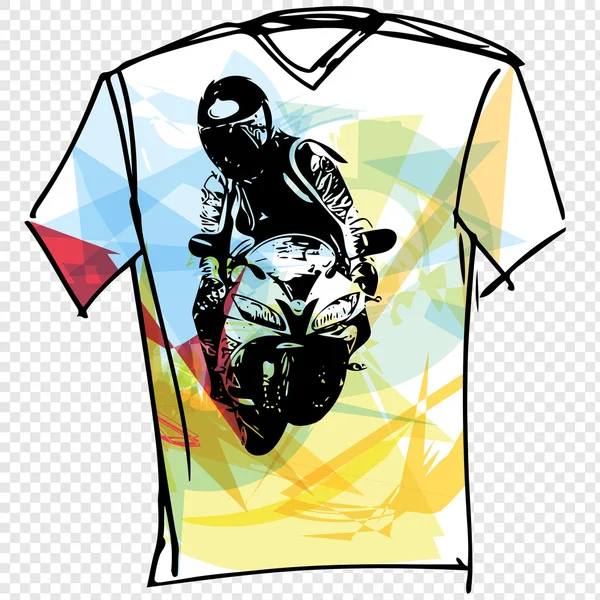 Illustrazione sport tee — Vettoriale Stock