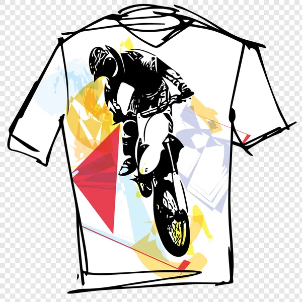 Illustrazione sport tee — Vettoriale Stock