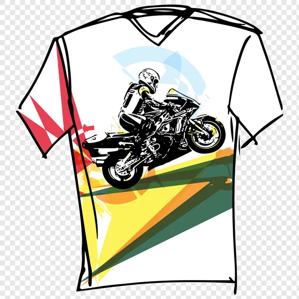 Illustrazione sport tee — Vettoriale Stock