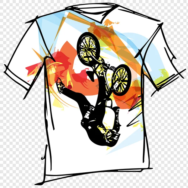 Illustrazione sport tee — Vettoriale Stock