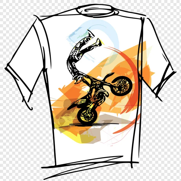 Illustrazione sport tee — Vettoriale Stock