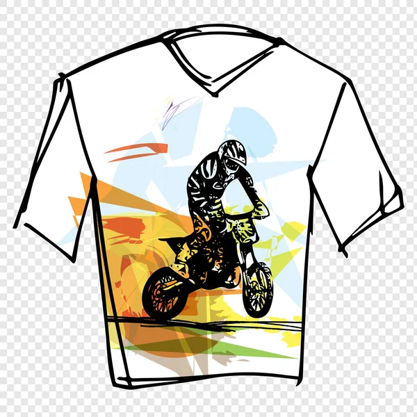 Illustrazione sport tee — Vettoriale Stock